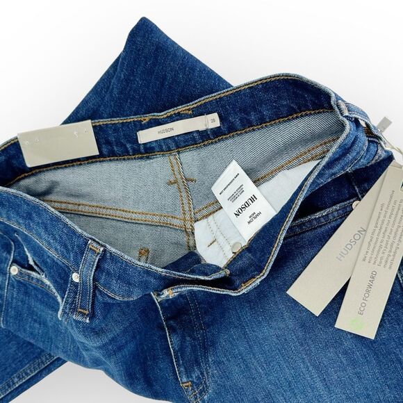HUDSON NWT Women’s Harlow Ultra High-Rise Cigarette Ankle Jean size 28 mom jeans - Picture 9 of 10